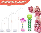 [Upgraded] Balloon Arch Kit 8.2FT & 6FT, Free Bending Top Half Balloon Arch Stand with Base, Floor Arch Backdrop, alternate