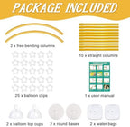 [Upgraded] Balloon Arch Kit 8.2ft+6ft, Gold Half Balloon Arch Stand with Base, Free Bending Top Curve Balloon, alternate view