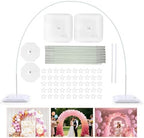Upgraded Balloon Arch Kit, Large Adjustable Stand with Base, 10Ft Wide & 9FT Tall for Birthday, Wedding and