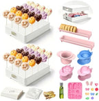 Upgraded Cake Pop Mold Kit with Stand, Home Bakers & Gift Giving in no in Cake Pop Kit & Stand