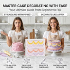 Upgraded Cake Practice Decorating Board with Adjustable Stand Thickened Waterproof, 23 Sheets Icing Piping, alternate view 2