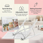 Upgraded Cake Practice Decorating Board with Adjustable Stand Thickened Waterproof, 23 Sheets Icing Piping, alternate view 3