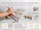 Upgraded Cake Practice Decorating Board with Adjustable Stand Thickened Waterproof, 23 Sheets Icing Piping, alternate view 5