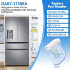 Upgraded DA97-17395A Water Pitcher Reservoir Compatible with Samsung Water Pitcher for Fridge Door Replacement, alternate