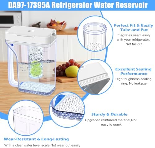 Upgraded RF23M8070SR RF23M8570SR RF23M8590SG RF23M8090SR Water Pitcher Compatible with Samsung Fridge Water, alternate view 5
