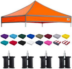 USA 10x10 Pop Up Canopy Replacement Top, Universal Instant Canopy Cover ONLY, Heavy Duty UPF 50+ UV Protection