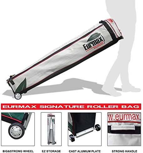 USA 10x10 Pop Up Canopy Tent, Commercial Tent with Patented No-Tip Rolling Bag,4 Zippered Removable Walls, UV &, alternate