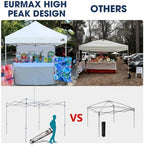 USA 10x10 Pop Up Canopy with 1 Side Wall, Commercial Instant Tent for Outdoors, Patented No-Tip Rolling Storage, alternate