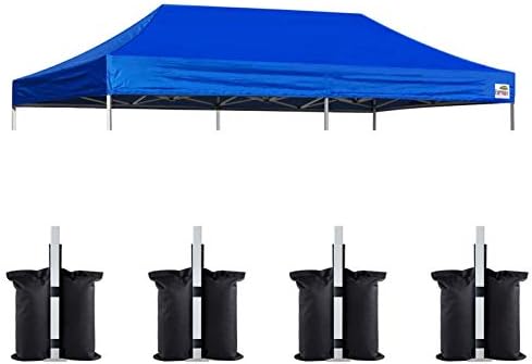 USA 10x20 Pop Up Canopy Replacement Top, Universal Instant Canopy Cover ONLY, Heavy Duty UPF 50+ UV Protection