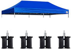 USA 10x20 Pop Up Canopy Replacement Top, Universal Instant Canopy Cover ONLY, Heavy Duty UPF 50+ UV Protection