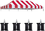 USA 10x20 Pop Up Canopy Replacement Top, Universal Instant Canopy Cover ONLY, Heavy Duty UPF 50+ UV Protection