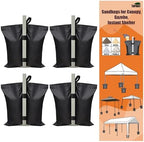 USA 130LBS 4-Pack Universal Canopy Weights, Reinforced Double Pockets, Secure Wind Protection, Easy Wrap-Around