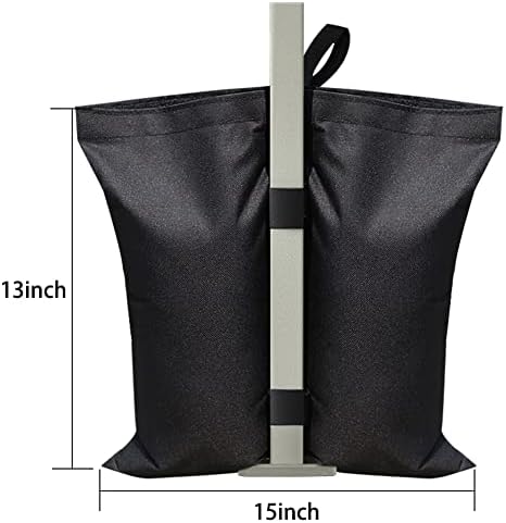 USA 130LBS 4-Pack Universal Canopy Weights, Reinforced Double Pockets, Secure Wind Protection, Easy Wrap-Around, alternate
