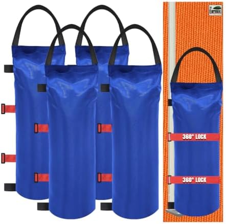 USA 160LBS 4-Pack Universal Canopy Weights, Secure Wind Protection to Prevent Tipping, Easy Wrap-Around