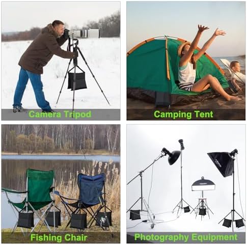 USA 4-Pack Sandbag Weights, Photography SandBags for Light Stands and Video Equipments, Heavy Duty Saddlebags, alternate view