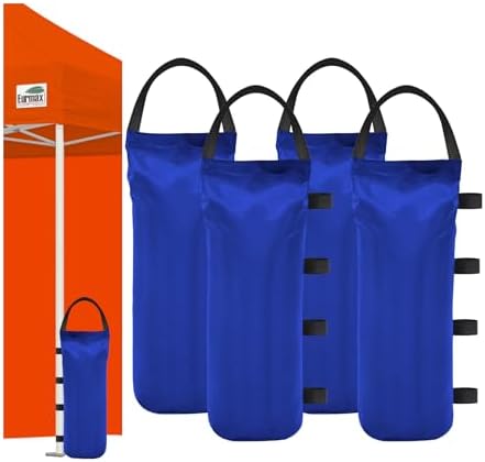 USA 4-Pack Universal Canopy Weights, Secure Wind Protection to Prevent Tipping, Easy Wrap-Around Installation