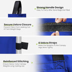 USA 4-Pack Universal Canopy Weights, Secure Wind Protection to Prevent Tipping, Easy Wrap-Around Installation, alternate view