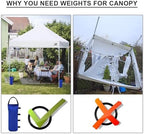 USA 4-Pack Universal Canopy Weights, Secure Wind Protection to Prevent Tipping, Easy Wrap-Around Installation, alternate view