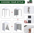 USA 5x5 Pop Up Canopy Tent, Commercial Tent with Patented No-Tip Rolling Bag,4 Zippered Removable Walls, UV &, alternate view
