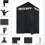 USA 5x5 Pop Up Canopy Tent, Commercial Tent with Patented No-Tip Rolling Bag,4 Zippered Removable Walls, UV &, alternate view