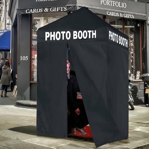 USA 5x5 Pop Up Canopy Tent, Commercial Tent with Patented No-Tip Rolling Bag,4 Zippered Removable Walls, UV &, alternate view