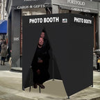USA 5x5 Pop Up Canopy Tent, Commercial Tent with Patented No-Tip Rolling Bag,4 Zippered Removable Walls, UV &, alternate view