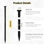 USA 6-Pack 16 Inch Rust-Proof Steel Canopy Anchors for High Winds, 1/2 Inch Galvanized Rebar Stakes Heavy Duty, alternate