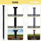 USA 6-Pack 16 Inch Rust-Proof Steel Canopy Anchors for High Winds, 1/2 Inch Galvanized Rebar Stakes Heavy Duty, alternate