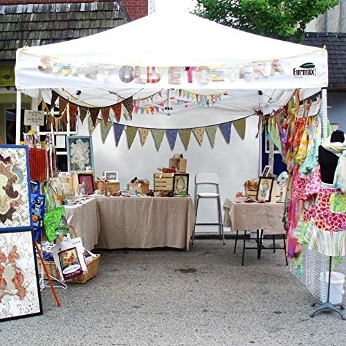 USA 8x8 Pop Up Canopy Tent, Commercial Tent with Patented No-Tip Rolling Bag,4 Zippered Removable Walls, UV &, alternate view