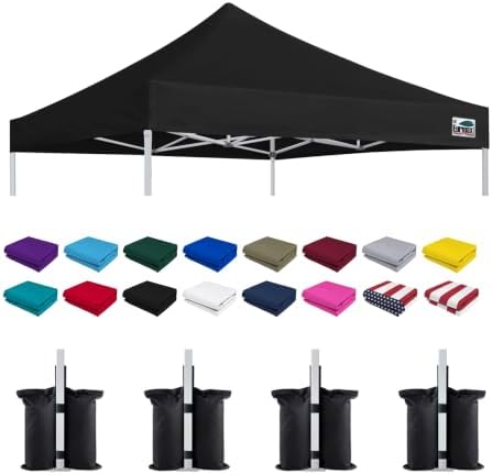 USA New 10x10 Pop Up Canopy Replacement Canopy Tent Top Cover, Instant Canopy Top Cover ONLY, Choose 30 Colors
