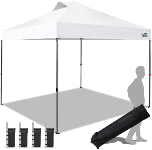 USA NOMATTER ONE-Person Open&Close 10x10ft Pop Up Canopy Tent, Portable Shelter Canopy for Outdoor Events