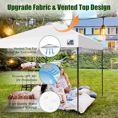 USA NOMATTER ONE-Person Open&Close 10x10ft Pop Up Canopy Tent, Portable Shelter Canopy for Outdoor Events, alternate view 6