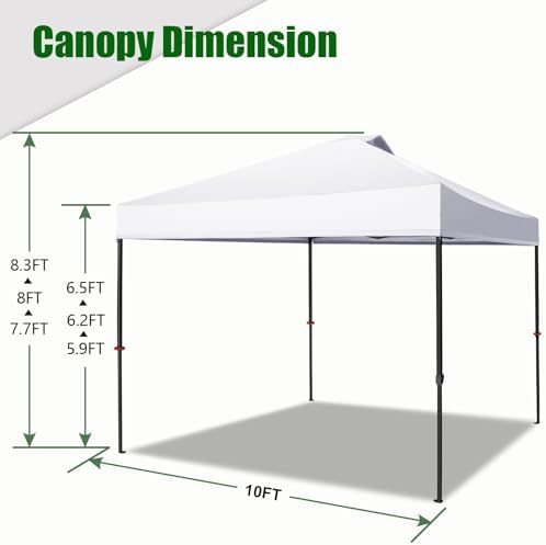 USA NOMATTER ONE-Person Open&Close 10x10ft Pop Up Canopy Tent, Portable Shelter Canopy for Outdoor Events, alternate view 3