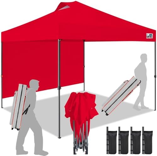 USA NOMATTER ONE-Person Open&Close 10x10ft Pop Up Canopy Tent, Portable Shelter Canopy for Outdoor Events with 1