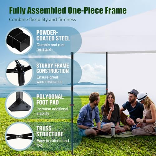USA NOMATTER ONE-Person Open&Close 10x10ft Pop Up Canopy Tent, Portable Shelter for Outdoor Events with 1, alternate view 6