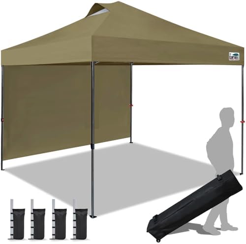 USA NOMATTER ONE-Person Open&Close 10x10ft Pop Up Canopy Tent, Portable Shelter Canopy for Outdoor Events with 1