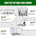USA NOMATTER ONE-Person Open&Close 10x10ft Pop Up Canopy Tent, Portable Shelter Canopy for Outdoor Events with 1, alternate