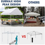 USA Upgraded Apex 10x10 Pop Up Canopy Tent, Commercial Instant Shelter for Outdoor Events, Patented No-Tip, alternate view 3