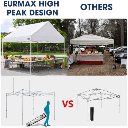 USA Upgraded Apex 10x10 Pop Up Canopy Tent, Commercial Instant Shelter for Outdoor Events, Patented No-Tip, alternate view 3