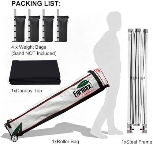 USA Upgraded Apex 10x10 Pop Up Canopy Tent, Commercial Instant Shelter for Outdoor Events, Patented No-Tip, alternate view 4