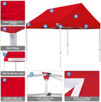 USA Upgraded Apex 10x10 Pop Up Canopy Tent, Commercial Instant Shelter for Outdoor Events, Patented No-Tip, alternate view 6