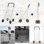Utility Shopping Cart - Durable Folding Design for Easy Storage, Model Number: 6250-4997-2-SIOCA, alternate view 6