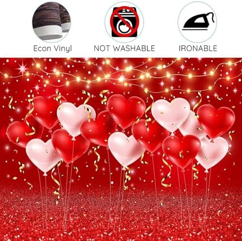 Valentine Backdrop Background for Photography Happy Easter Photo Backdrop Valentine's Day for Photoshoot Balloon, alternate