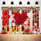 Valentine Backdrop Background for Photography Happy Easter Photo Backdrop Valentine's Day for Photoshoot Balloon