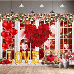 Valentine Backdrop Background for Photography Happy Easter Photo Backdrop Valentine's Day for Photoshoot Balloon, alternate