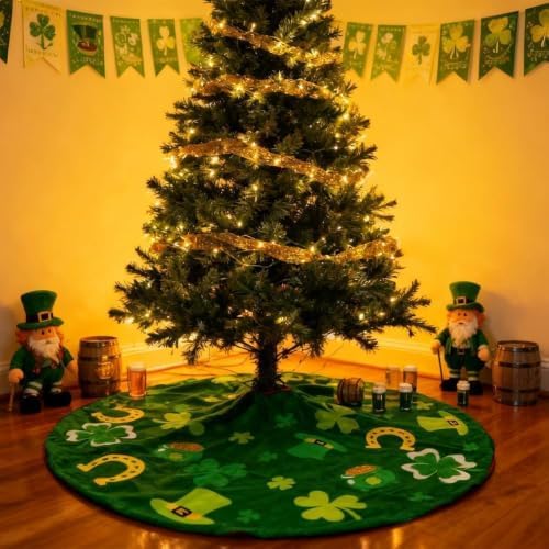 Valentines Day Decorations for Tree Skirt, 36" Love Heart Pattern Tree Skirts for Valentines Day Decor, alternate view 6