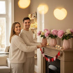 Valentines Day Decorations - Red Felt Heart Garland Hanging String - Ready-to-Use Romantic Valentines Day Decor, alternate