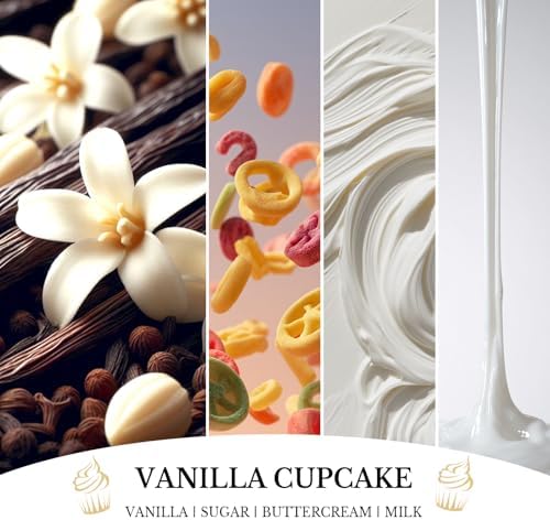 Vanilla Cupcake Candles, Vanilla Cupcake Scented Candle, Mother's Day Candle Gifts for Women, Soy Candles for, alternate view