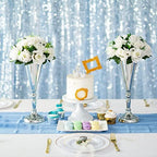 Vase Sets for Wedding Table: 14in Silver Trumpet Shaped, 10 Pcs in Silver, alternate view 2