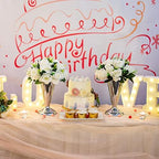 Vase Sets for Wedding Table: 9.8in Silver Trumpet Shaped, 10 Pcs in Silver, alternate view 4